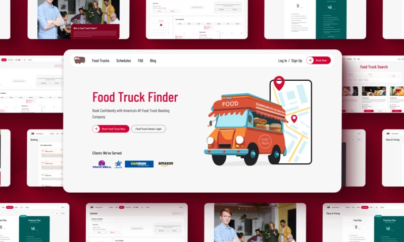 Web service for booking foodtrucks in USA