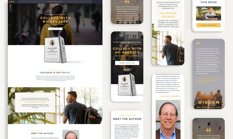 Book Landing Page Design