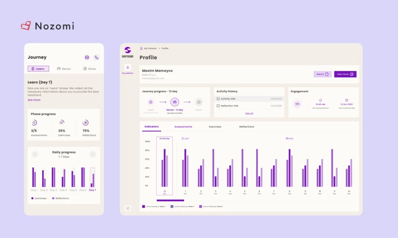 Nozomi - Personalised coaching through mobile, web, wearable and AI