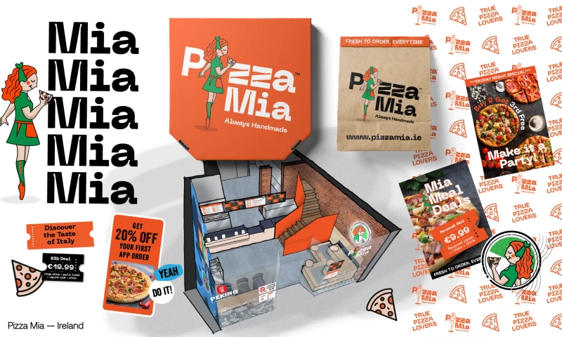 LMPP Studio - Pizza Branding, Packaging & Interior Design