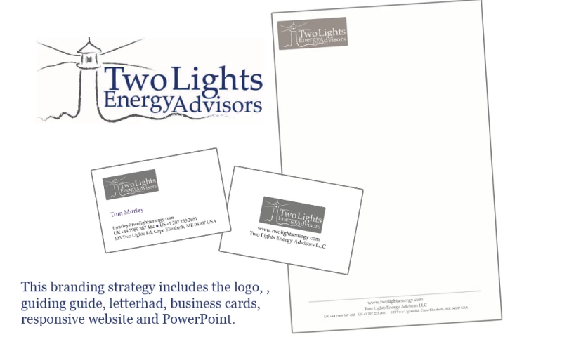 Two Lights Energy Consultants Branding