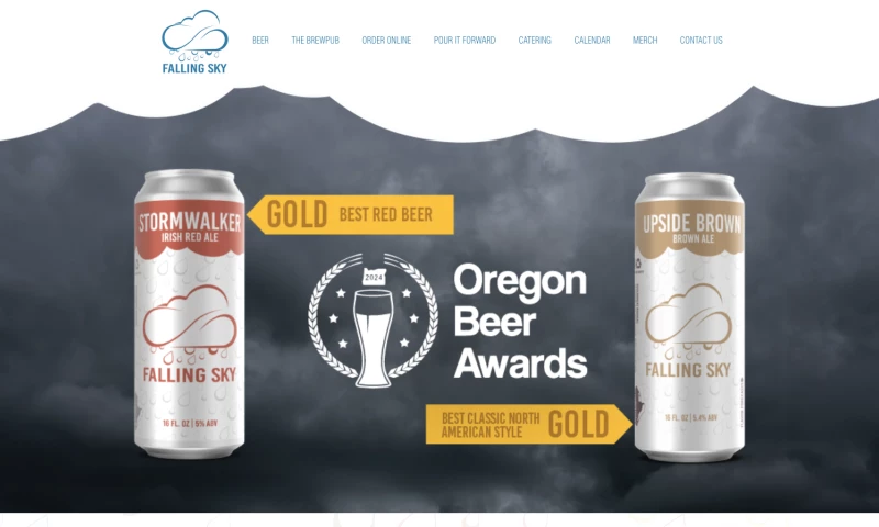 Mixed Handed Branding - Falling Sky - Website