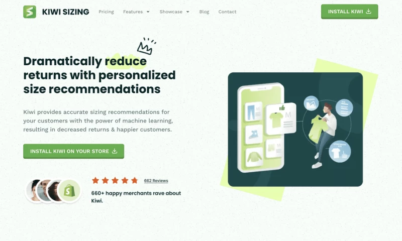 Kiwi Sizing Website Design and Development