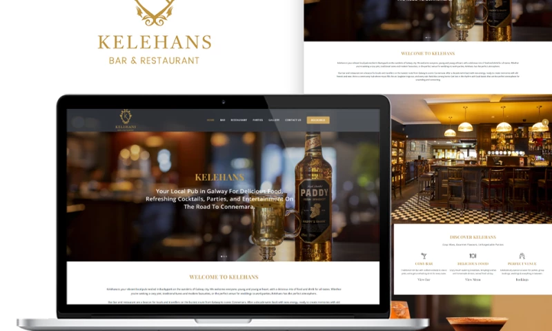 Affordable Websites Dublin - Kelehans Bar & Restaurant