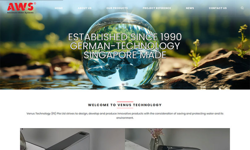 JS-Solutions Networks Pte Ltd - Corporate Website Design for Venus Technology (FE) Pte Ltd