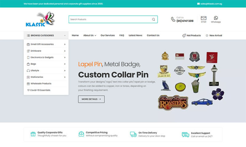 JS-Solutions Networks Pte Ltd - Custom Web Design & Seo for Klassic Resources Pte Ltd