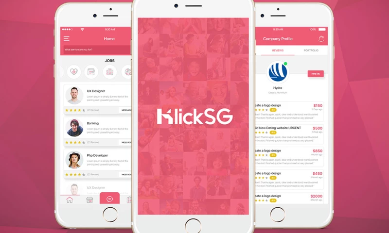 Arka Softwares - KlickSG - App for Freelancers