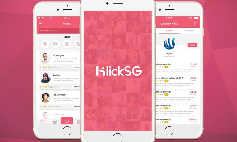 Arka Softwares - KlickSG - App for Freelancers