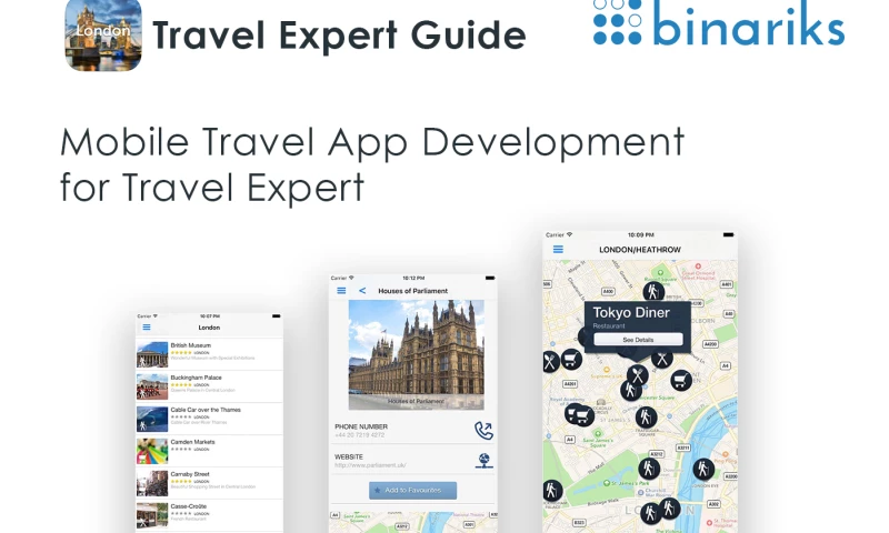 Binariks - Mobile Travel App Development for Travel Expert