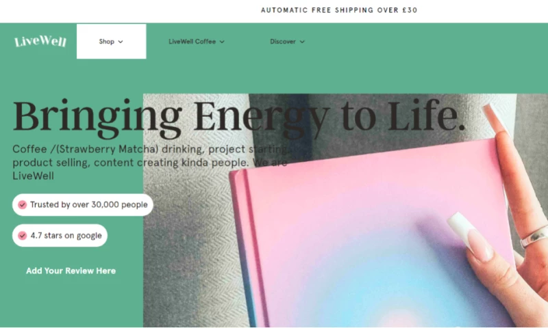 InnovaPixels - Shopify store development for LiveWell