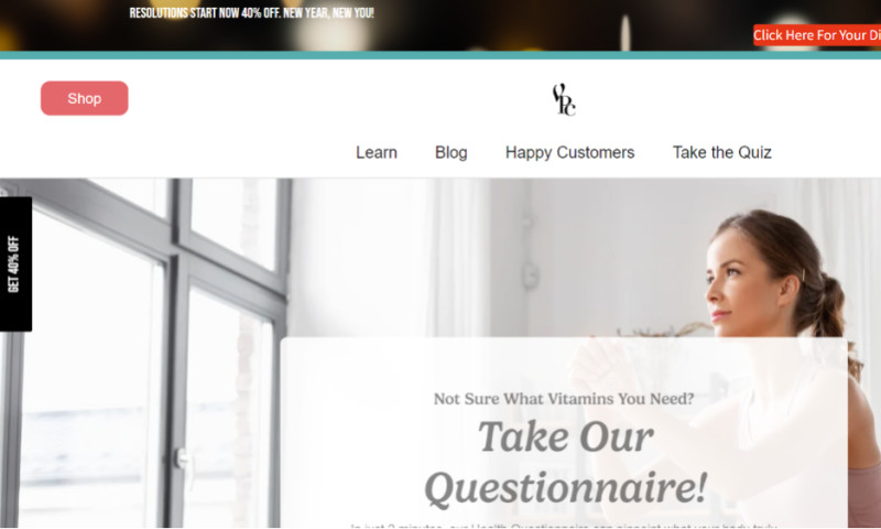 InnovaPixels - Shopify store development for vitamin patch club