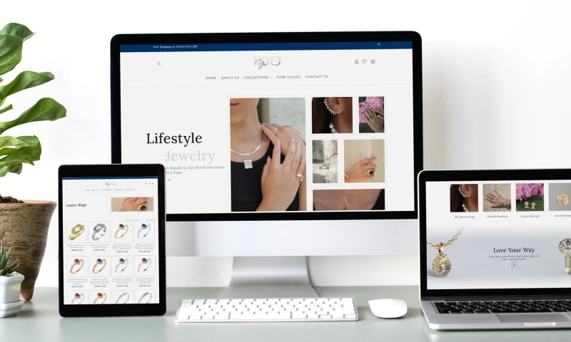 Codesert Technolab - Lifestyle Jewelry Website (Custom Designed)