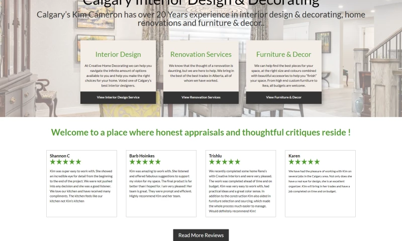 360 Web Firm - Creative Home Decorating