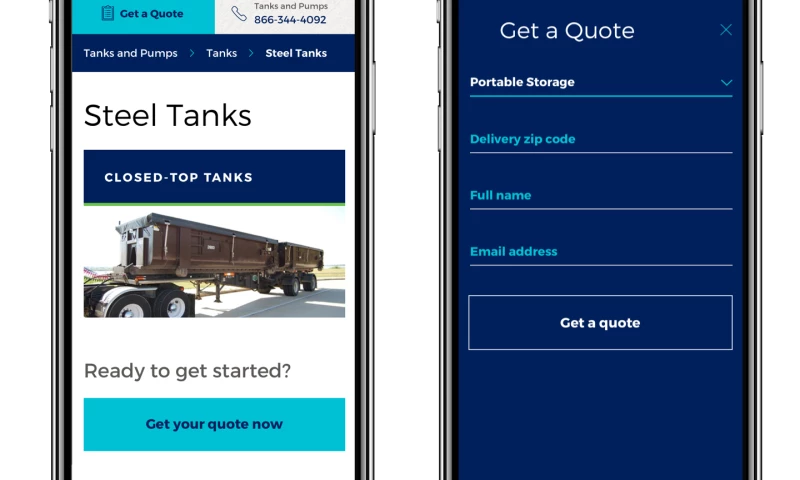 Mobile Mini Website Design