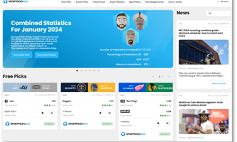 Sportpickswin Website Development