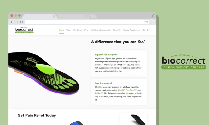 Enrich Marketing - BioCorrect Ecommerce Website