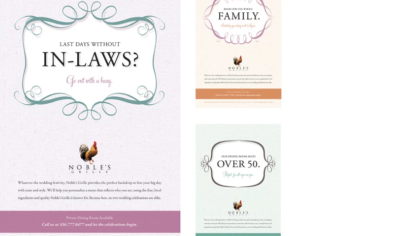 Wildfire - Noble's Grille Print Campaign