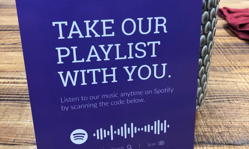 Spotify Playlist Signs