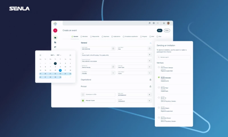 SENLA - Event management system for Bayer