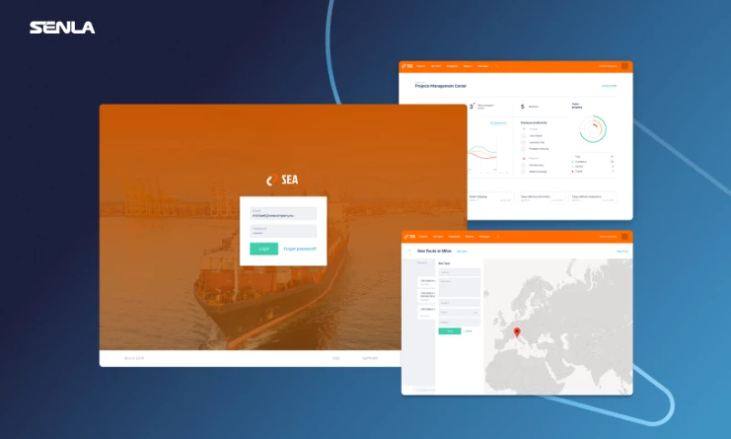 Sea freight management system