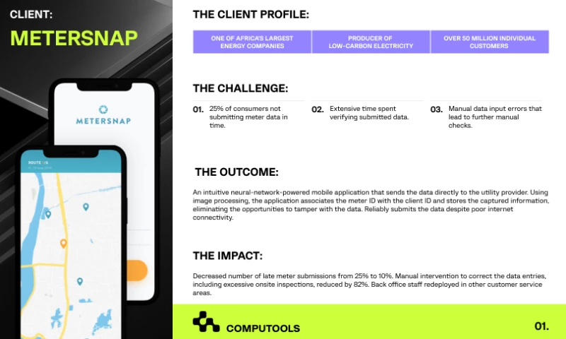 A meter reading app that uses neural network to improve data accuracy in energy consumption