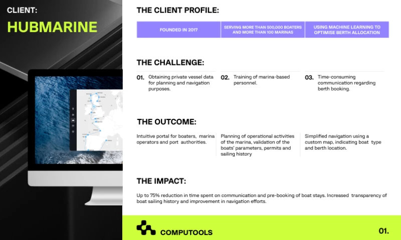 Computools - A custom solution that allows port authorities to guide and track vessels within the port