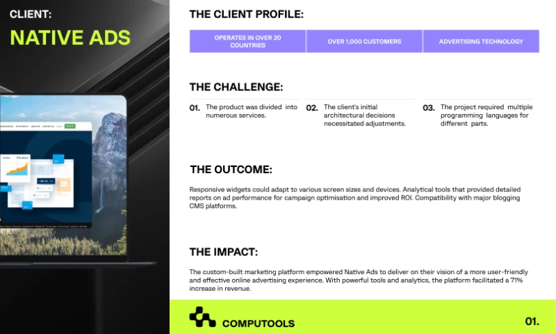 Computools - Empowering a Canadian marketing platform with dedicated development team for global outreach