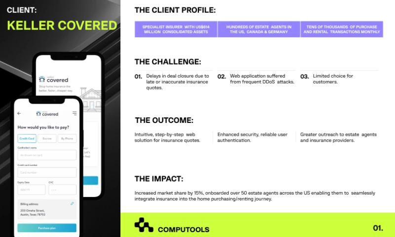 Computools - An intuitive insurance quote generation service embedded in home buying or rental journey