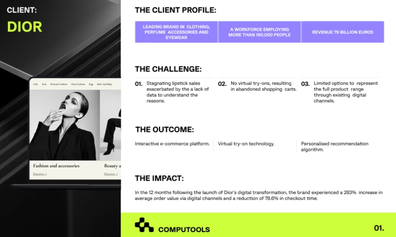 A global fashion and luxury brand specialising in the manufacture and sale of clothing, leather goods, perfumes, cosmetics, watches, jewellery, wines, and other products