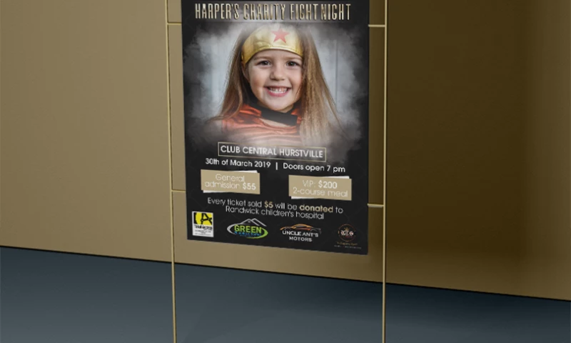 TechUptodate - Charity Fight Night Flyer