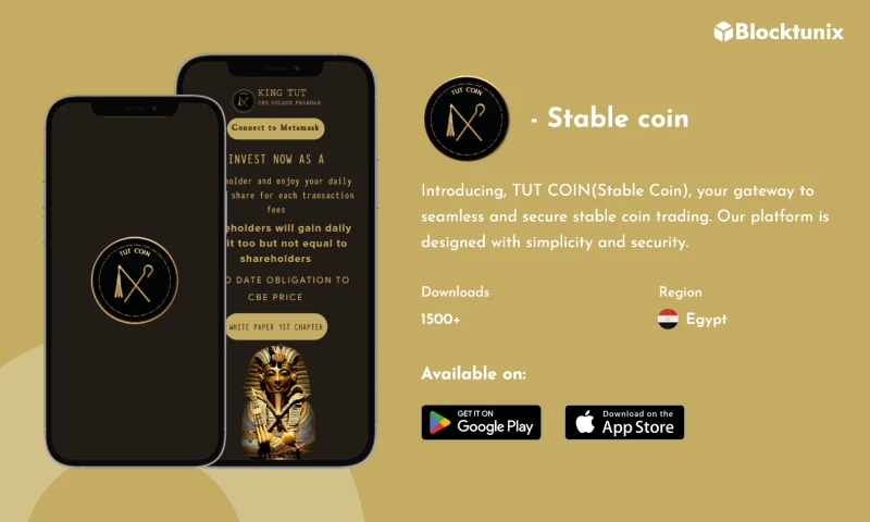TUT COIN- Stable Coin trading Platform