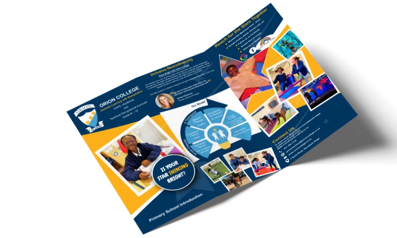 Orion College digital flyer