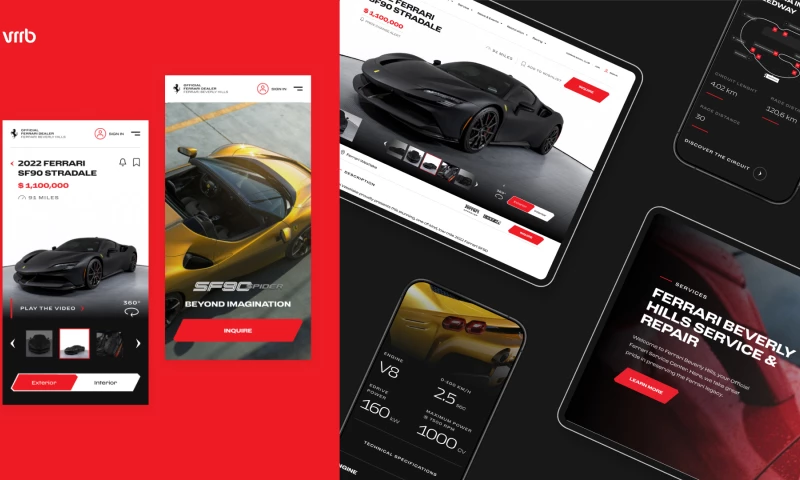 Ferrari: UX/UI Design, Platform Development