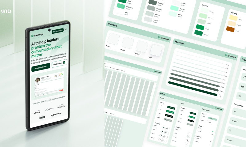 Vrrb - Speaksage AI: SaaS app UX/UI Design