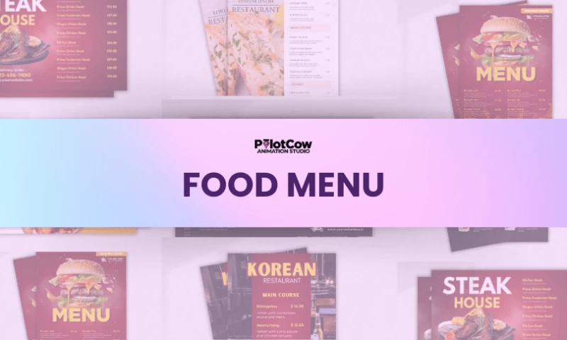 PilotCow Studio - Food Menu
