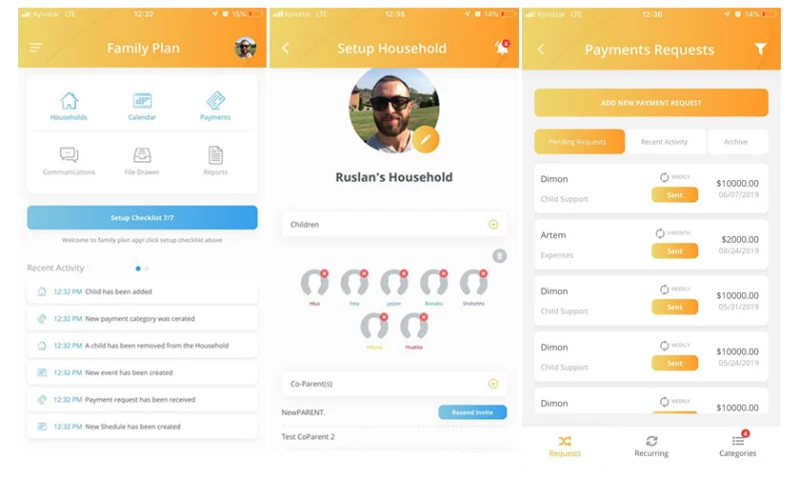 Lvivity LLC - Family Plan App