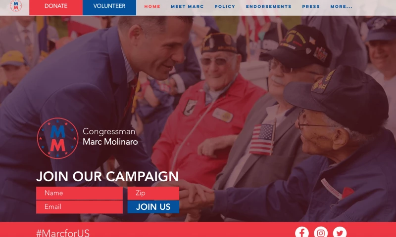 Downstreet Digital - Website Design for Political Candidate