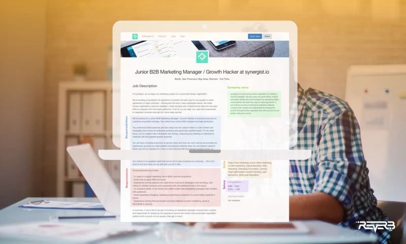 Job posting infographics