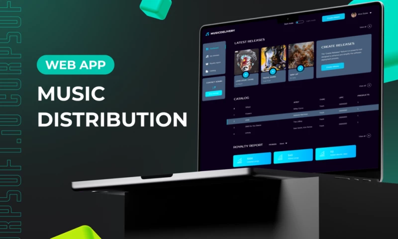 Corpsoft - Music distribution platform