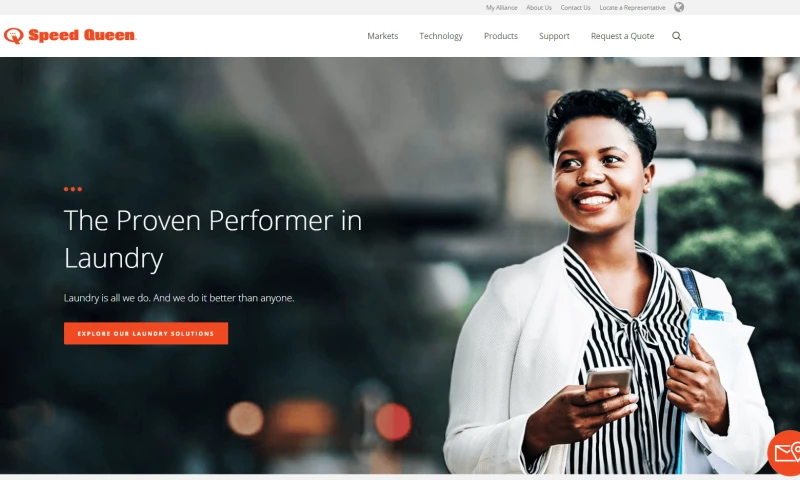 Wakefly - Speed Queen Commercial Website Redesign & CMS Implementation