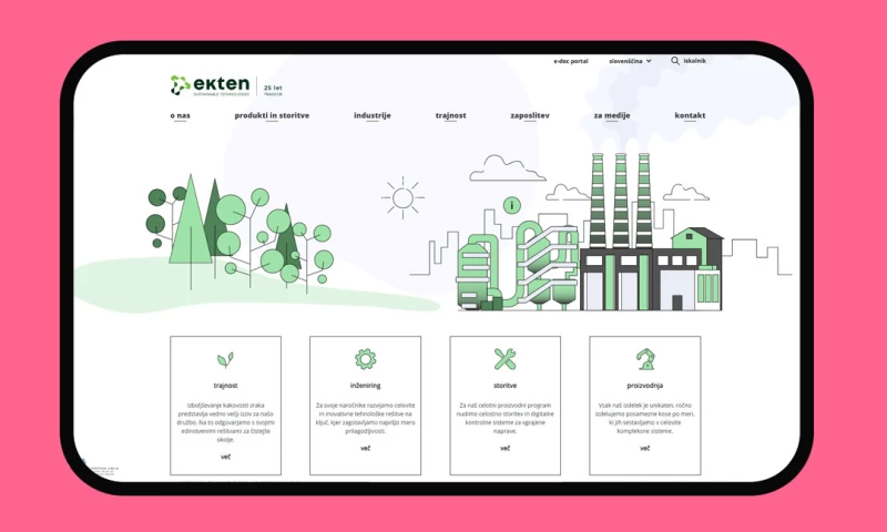 SiWeb - Ekten web page