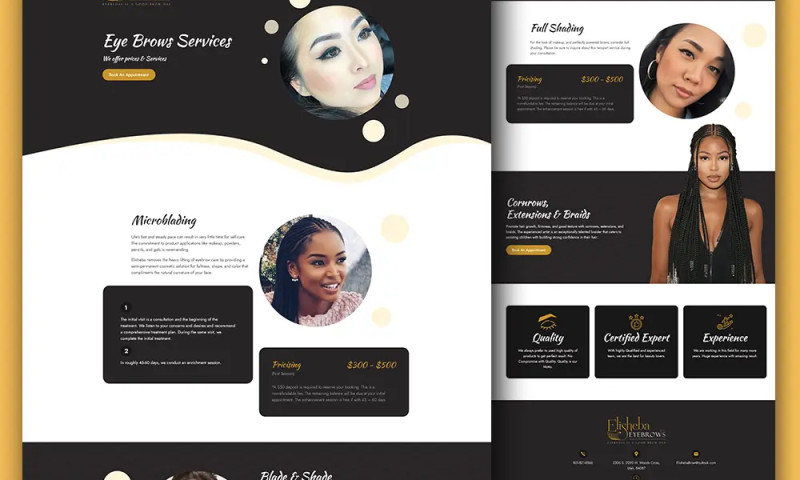 JMJWebPro - Hair and Beauty Spa Website Redesign