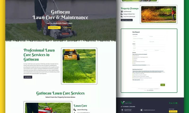 JMJ WebPro - Gatineau Greens: Expert Lawn Maintenance Services on HTML