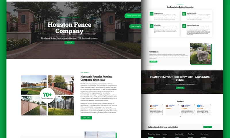 JMJ WebPro - Swift Premier Fencing Services company with WordPress