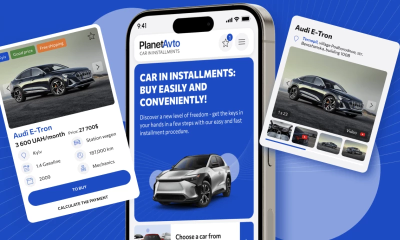 Desing corporate website for PlanetAvto