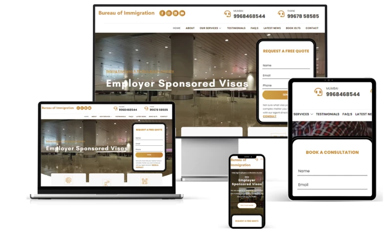 Milestone Migration's Online Presence with Strategic Web Design