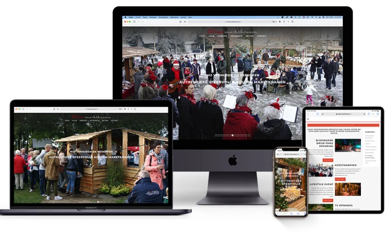 De Webteur Webdesign - Sfeermarktkramen