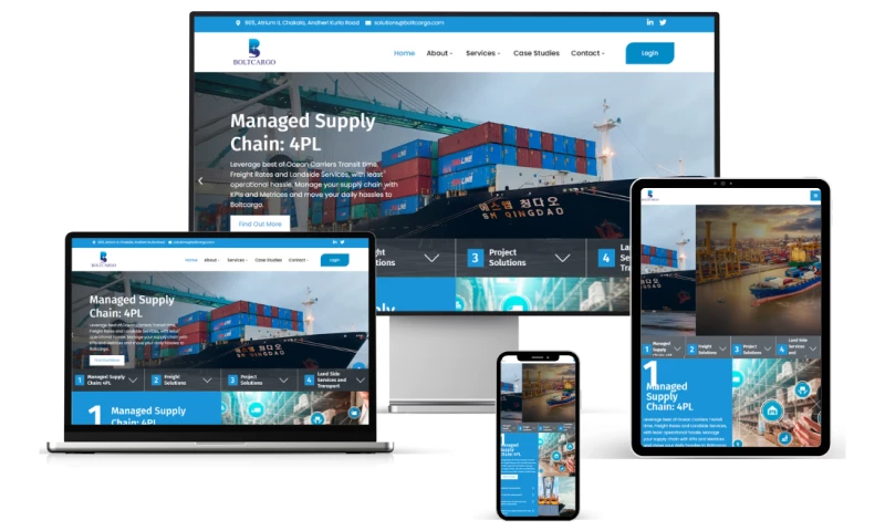 Mumbai Web Design - Bolt Cargo's Digital Presence with Strategic Web Design and SEO