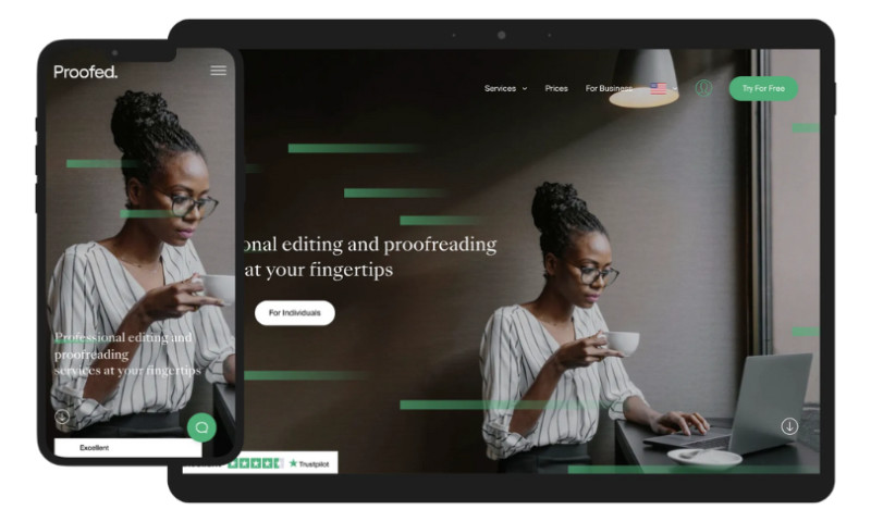 Pagepro - Proofed - Web App MVP for the proofreading services provider