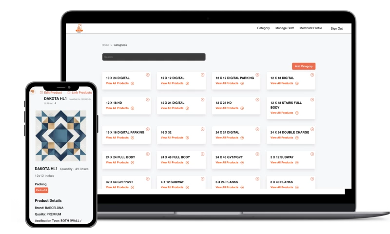 CodeMudra - Inventory Management for a Tile / Marble / Sanitary Store